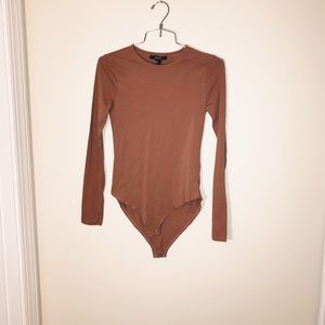 Orange mauve bodysuit size Small Forever 21 NWT
